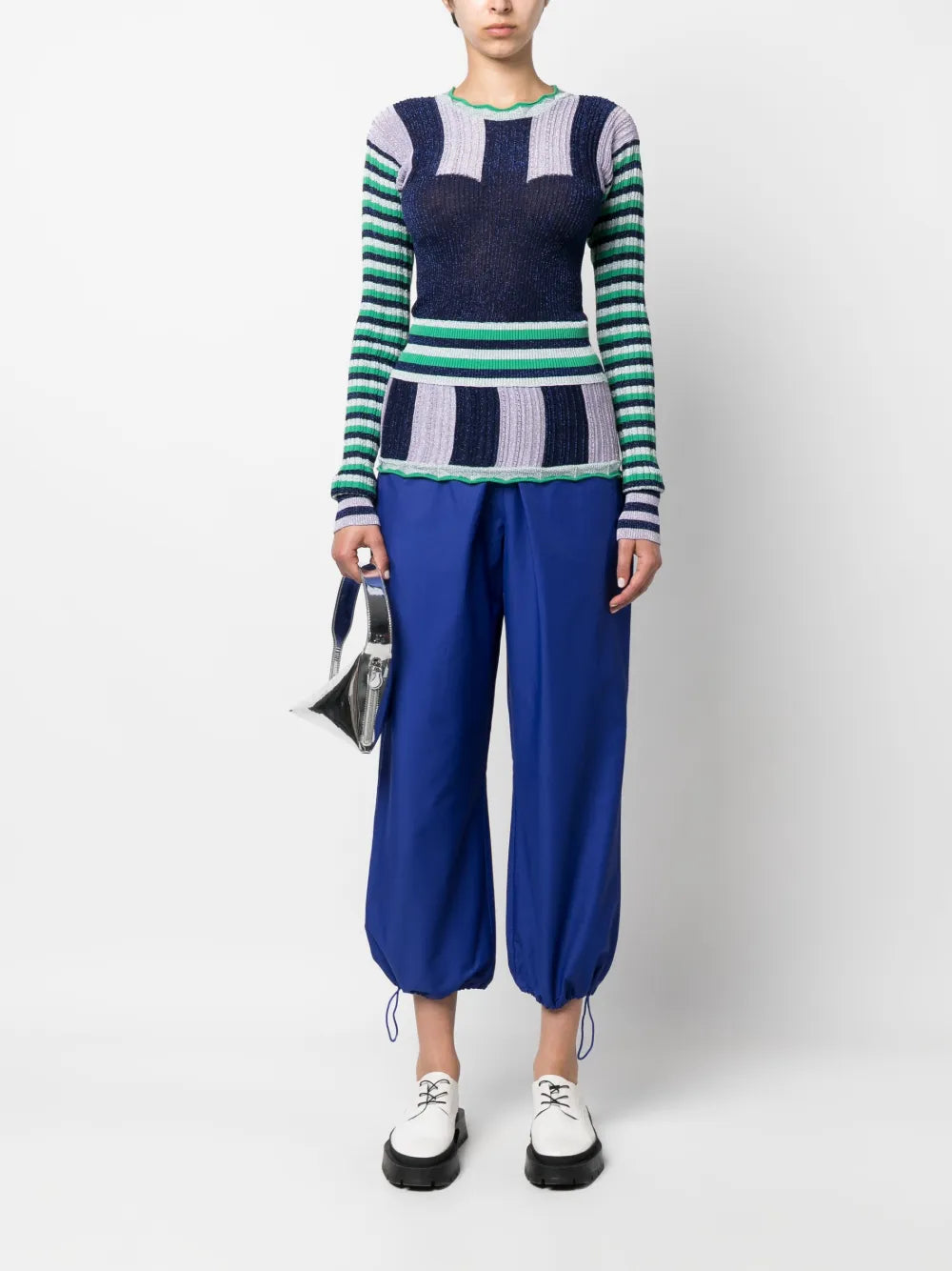 Colour-Block Knit Jumper