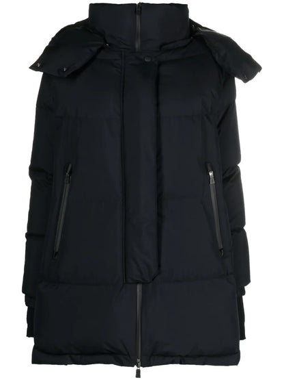 Short A-Line Padded Hooded Coat