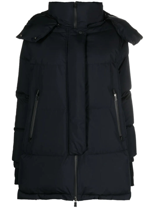 Short A-Line Padded Hooded Coat