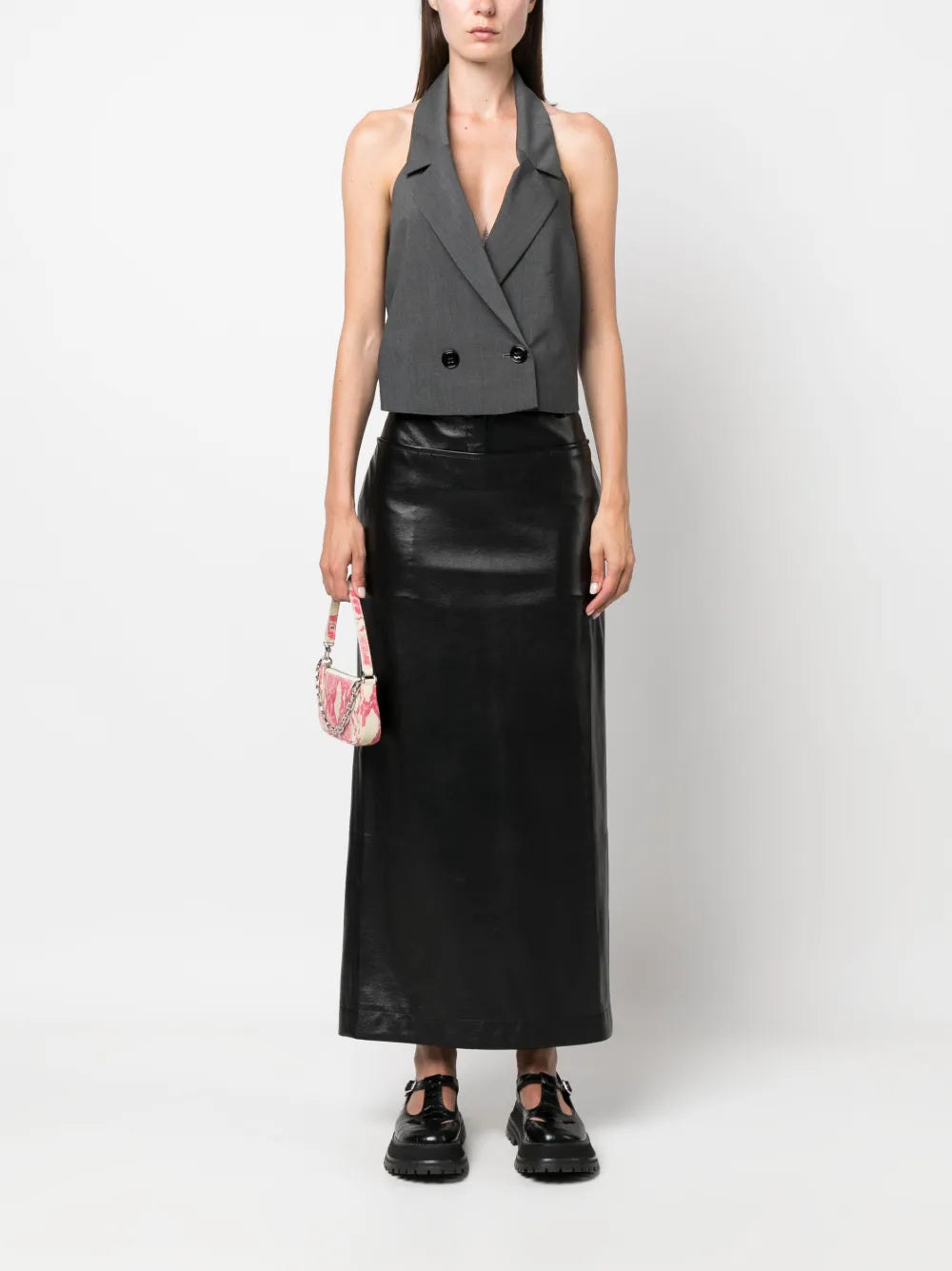 Button-Up Halterneck Waistcoat