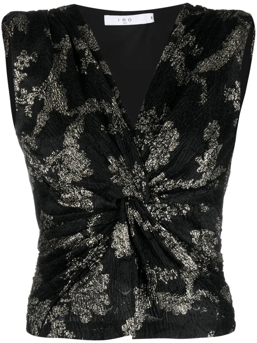 Twisted Fil Coupé-Velvet Top
