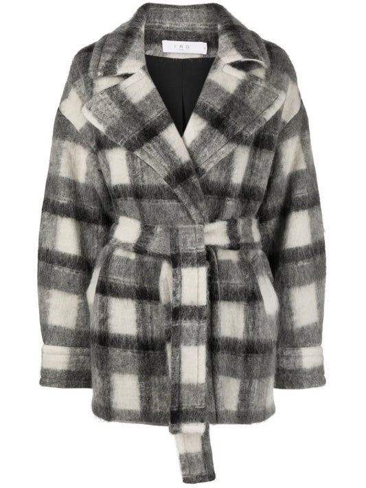 Pamae Checked Belted Coat