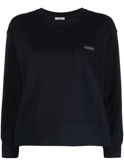 Logo-Patch Cotton Sweatshirt