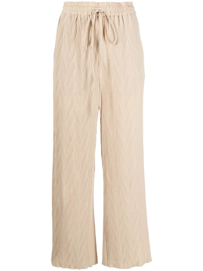 Naptune Straight-Leg Plissé Trousers