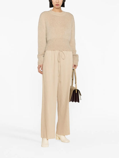 Naptune Straight-Leg Plissé Trousers
