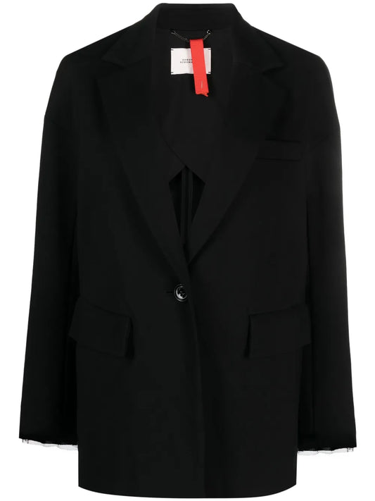 Single-Breasted Notched-Lapels Blazer