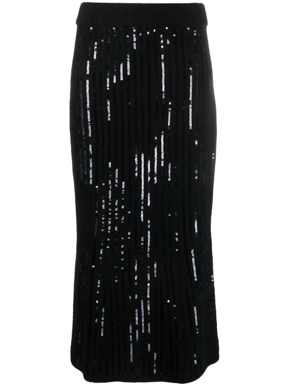 Sequin-Embellished High-Waisted Skirt