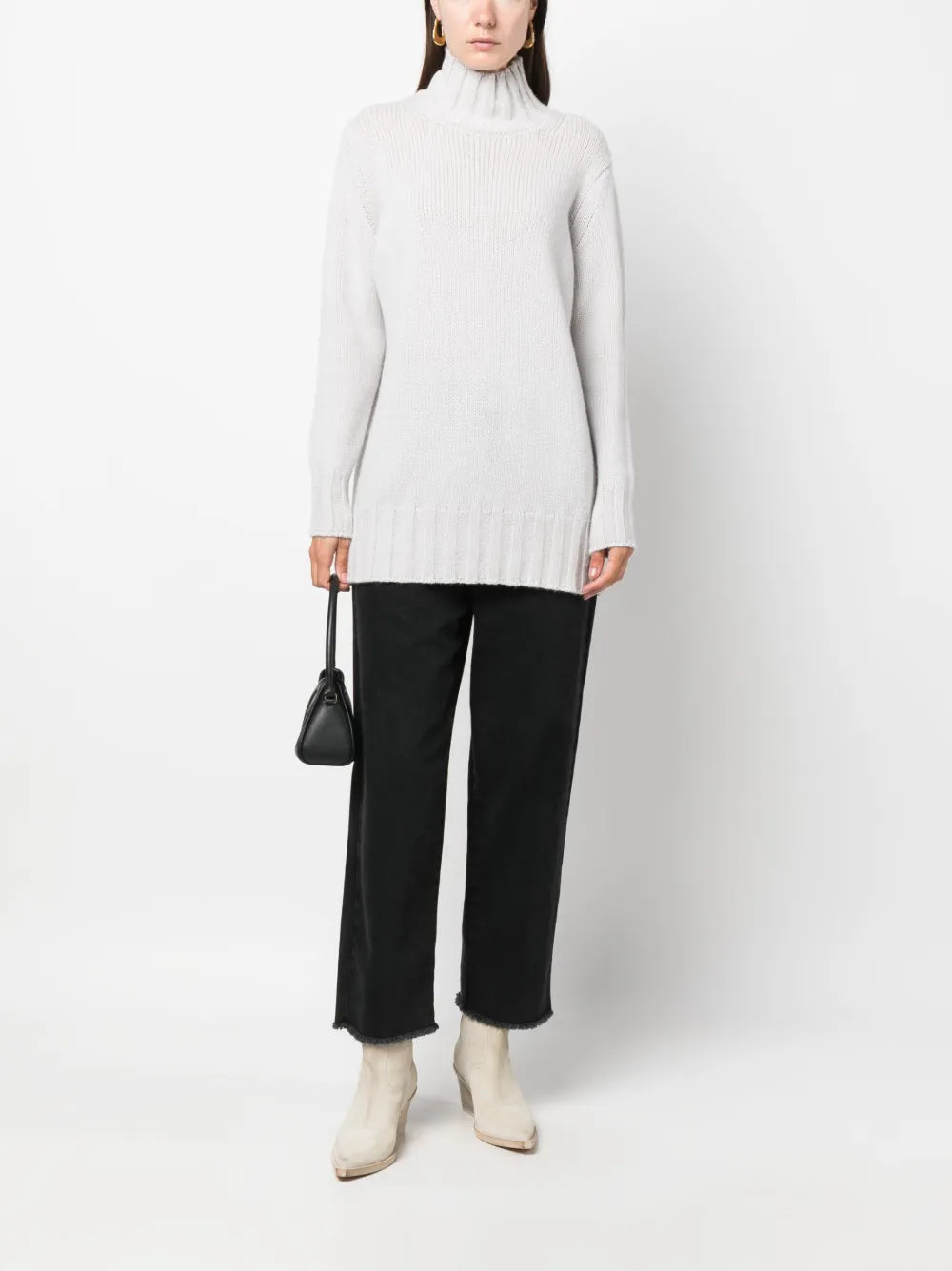 High-Neck Cashmere Jumper