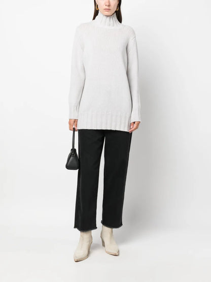 High-Neck Cashmere Jumper
