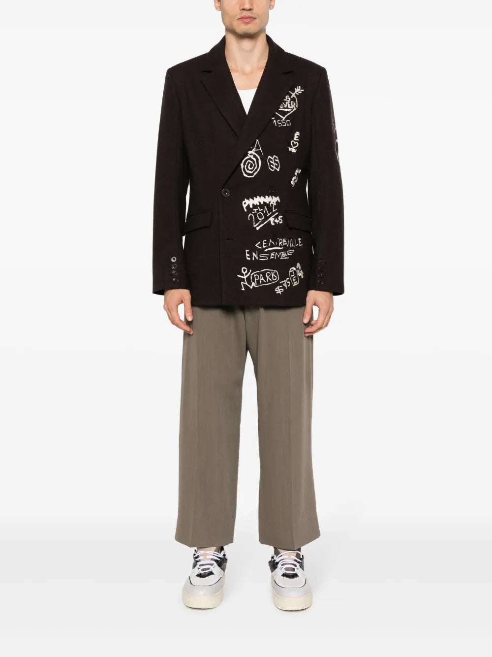 Verneuil Embroidered-Motif Blazer