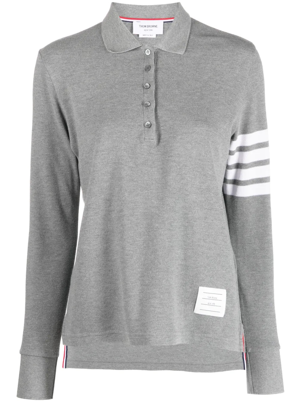 4-Bar Long-Sleeved Polo Shirt
