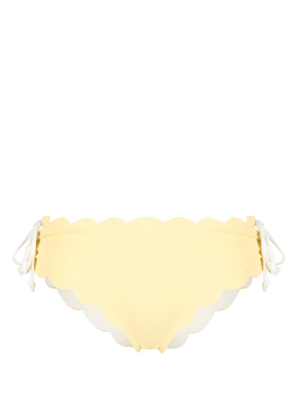 Spring Tie Scallop-Edge Bikini Bottoms