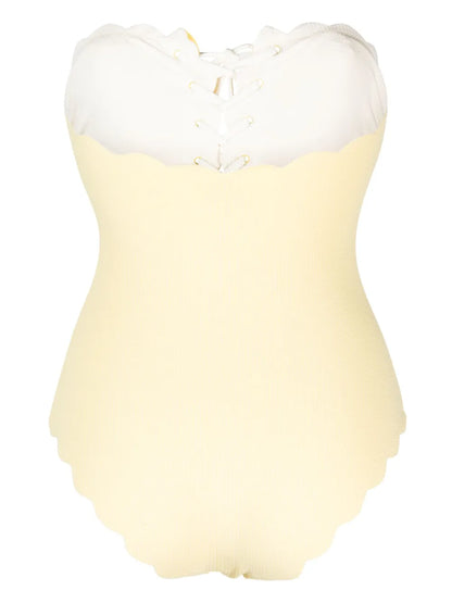 Chesapeake Lace-Up Strapless Swimsuit