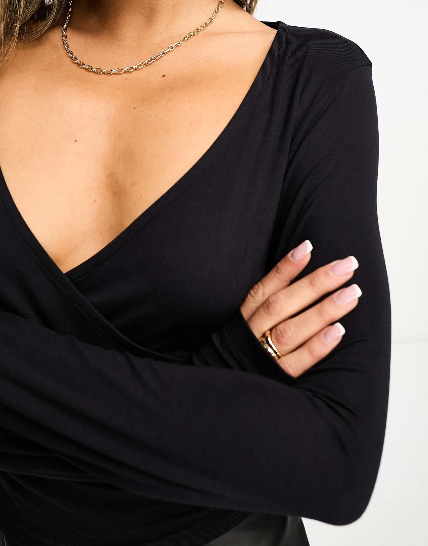 Long Sleeve Wrap Top