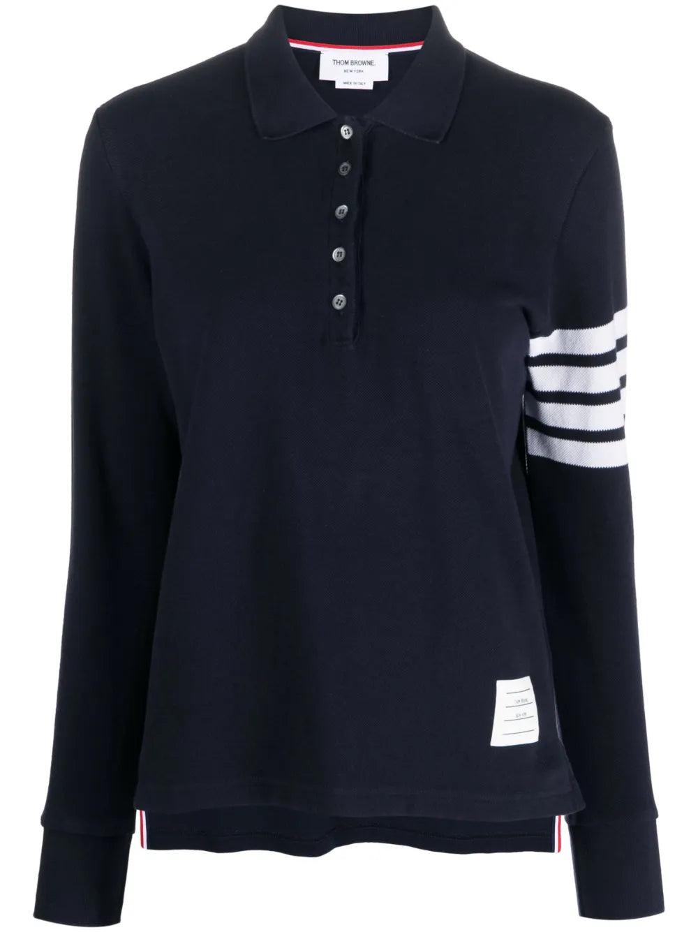 4-Bar Long-Sleeved Polo Shirt