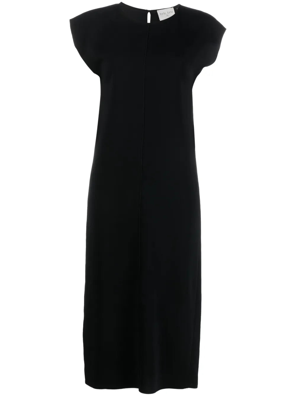 Exposed-Seam Midi Dress