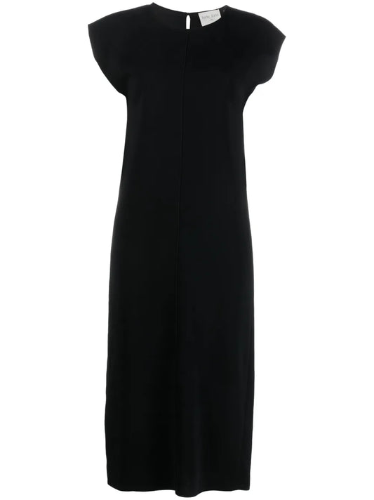 Exposed-Seam Midi Dress