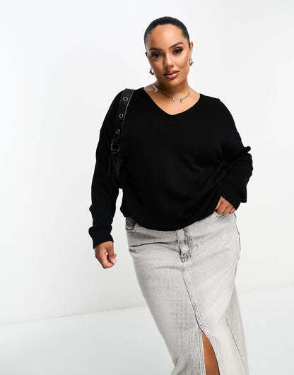Curve V Neck Jumper