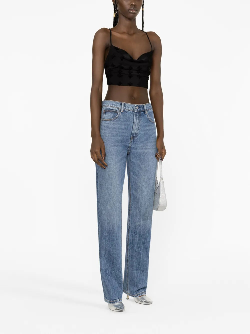 Mid-Rise Straight-Leg Jeans
