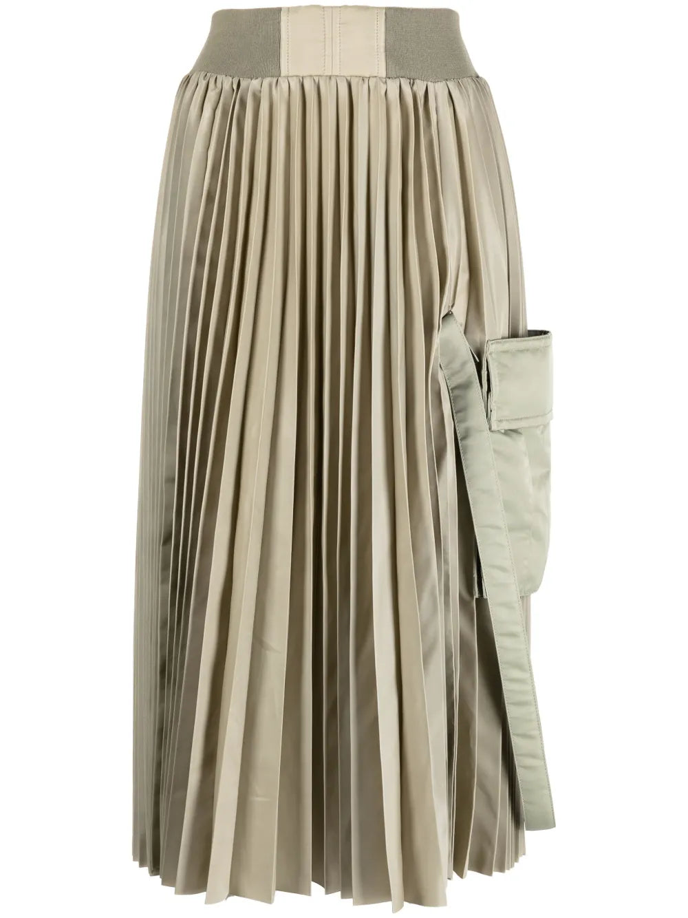 High-Waisted Pleated Skirt