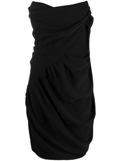Draped Corset-Bodice Dress