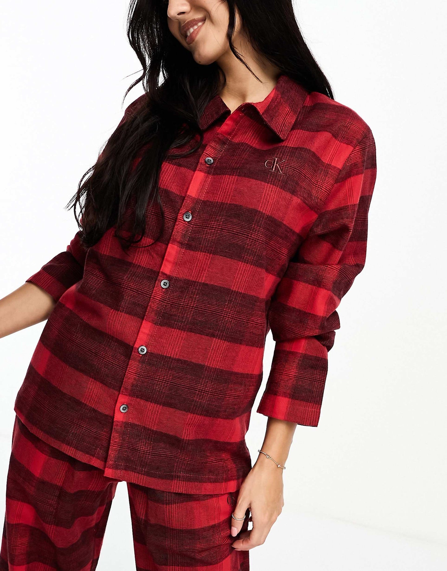 Lounge Flannel Button Down Shirt