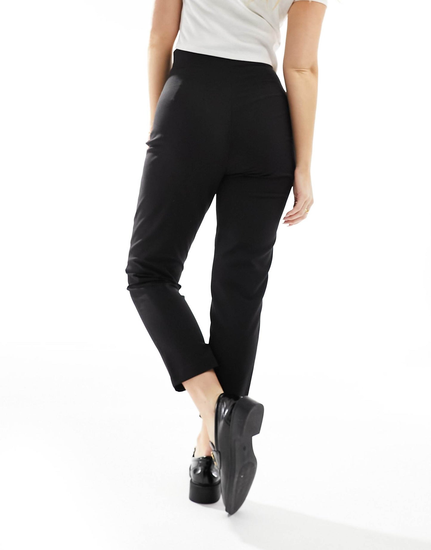 Hourglass Tailored High Waist Seam Detail Tapered Leg Trousers