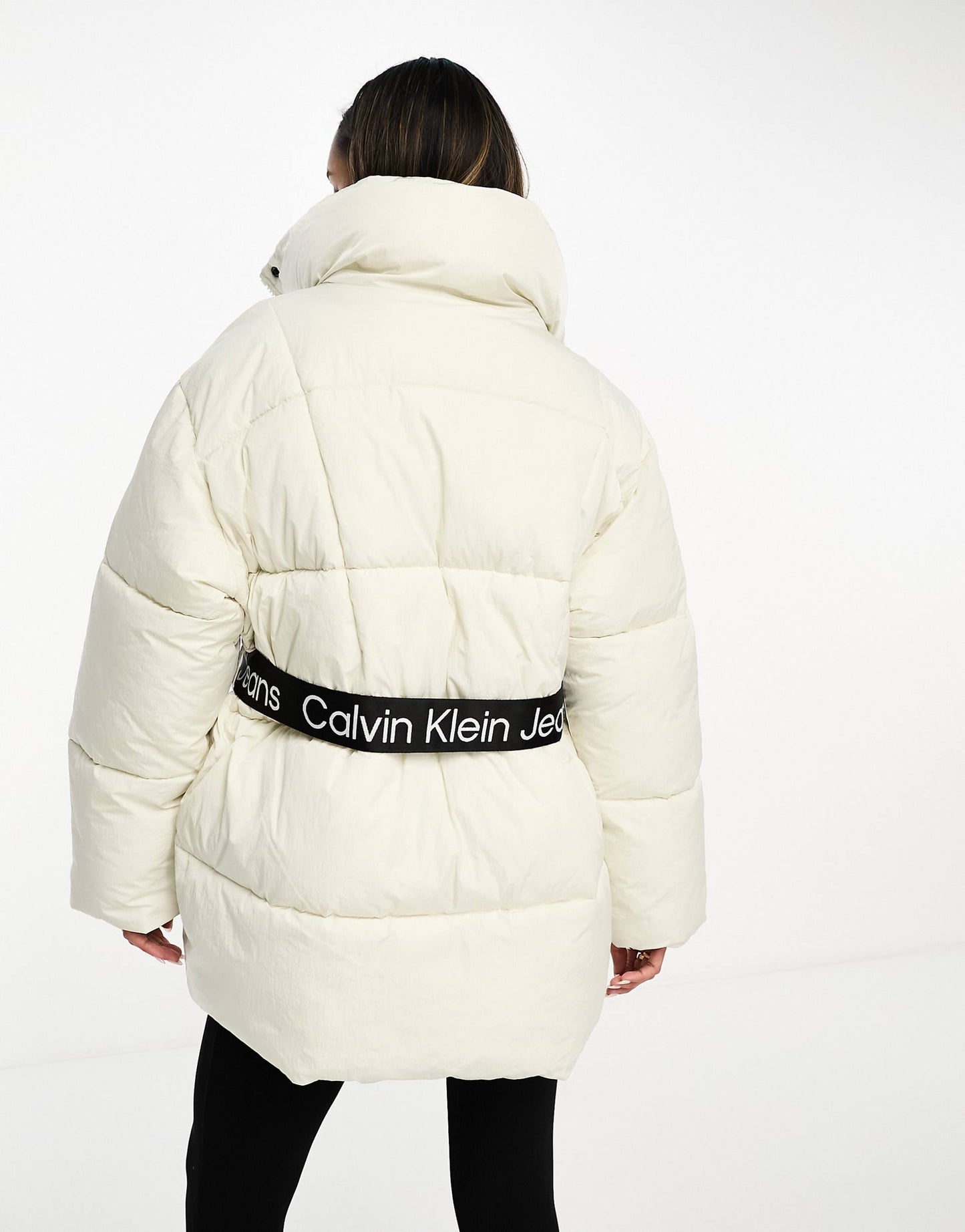 Belted Long Puffer Jacket