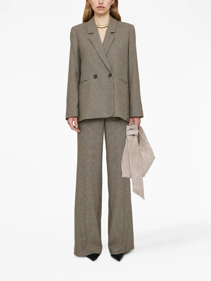 Lyra Houndstooth-Pattern Blazer