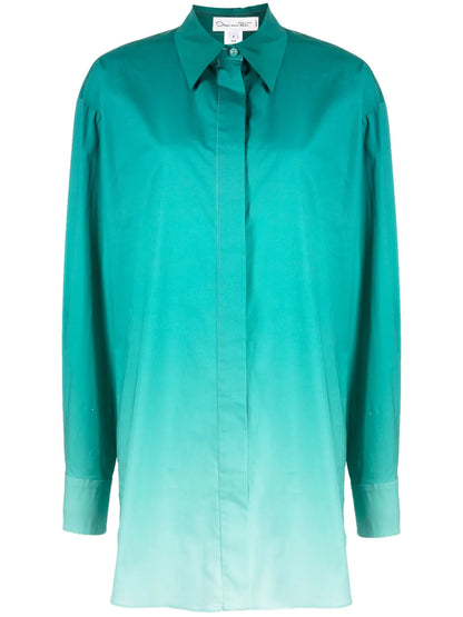 Ombré-Effect Shirt Jacket