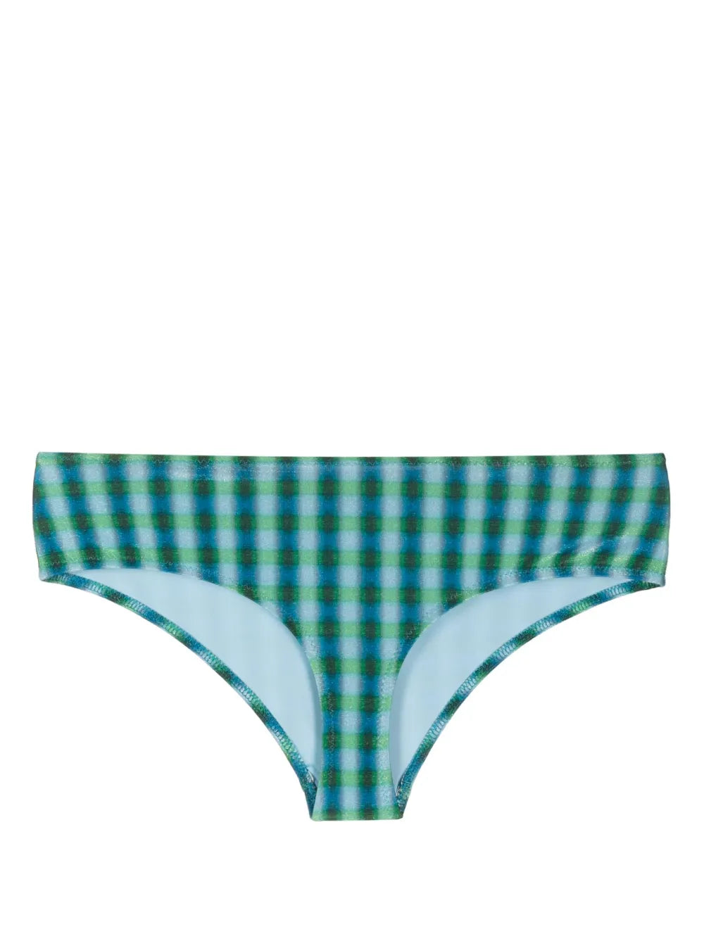 Check-Pattern Bikini Briefs