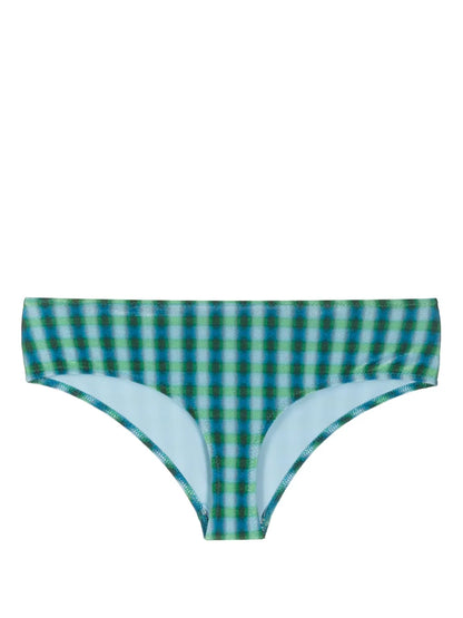 Check-Pattern Bikini Briefs