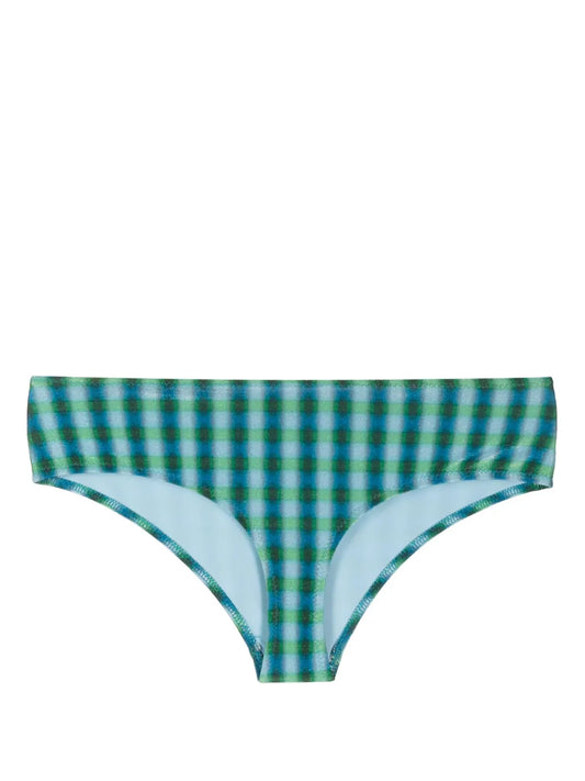 Check-Pattern Bikini Briefs