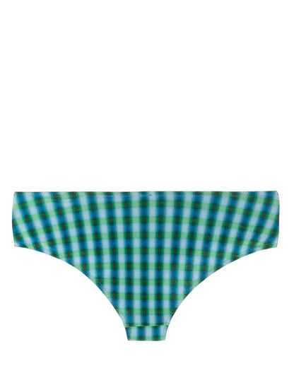Check-Pattern Bikini Briefs
