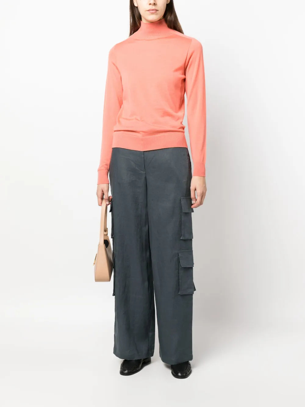 High-Neck Virgin Wool Top