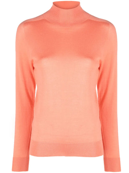 High-Neck Virgin Wool Top