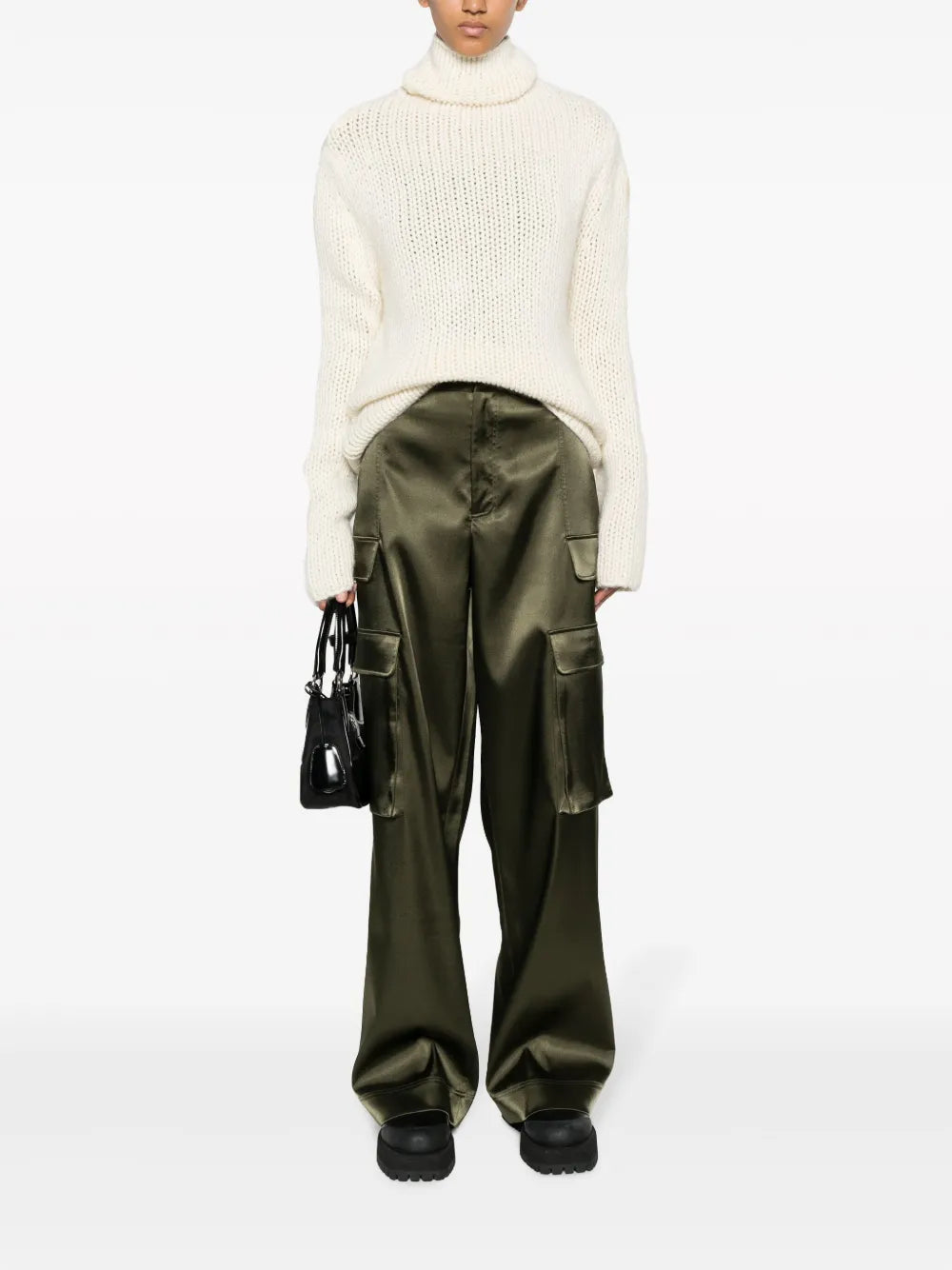 Chunky-Knit Roll-Neck Jumper