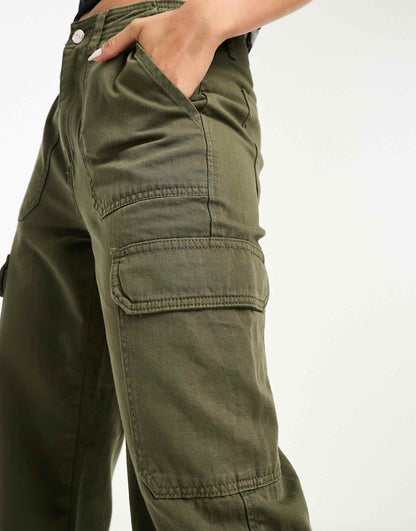 Straight Leg Cargo Trousers