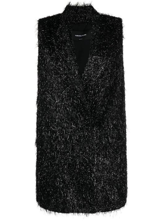 Double-Breasted Lurex Waistcoat