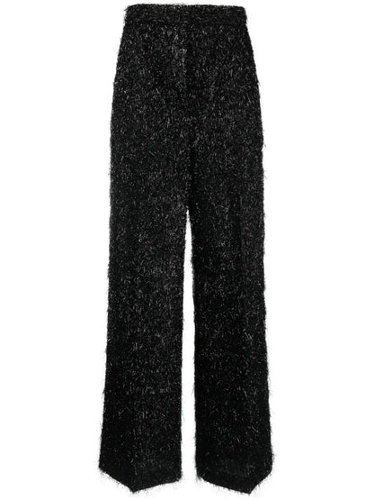 Fuzzy Wide-Leg Trousers