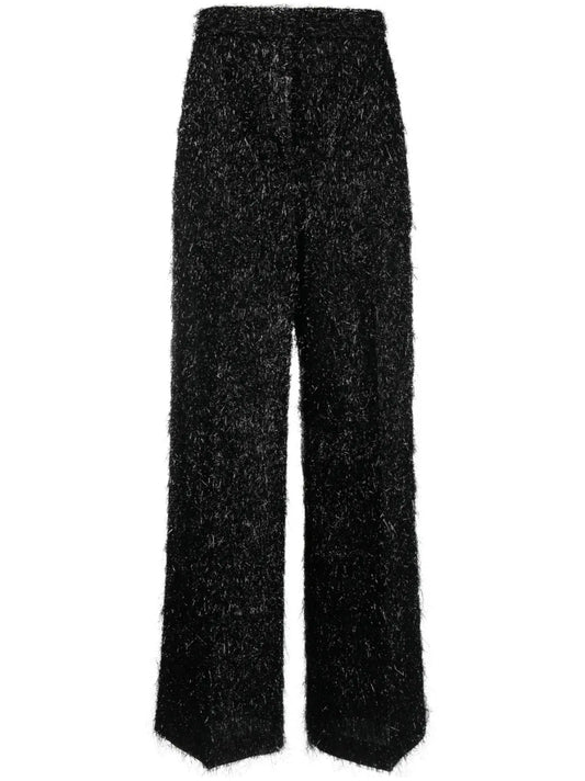 Fuzzy Wide-Leg Trousers
