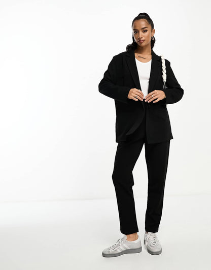 Petite Jersey Slouchy Suit Blazer