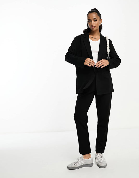 Petite Jersey Slouchy Suit Blazer