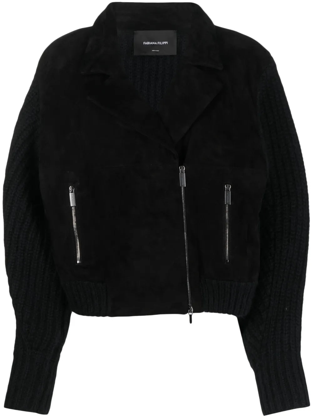 Zip-Up Suede Jacket