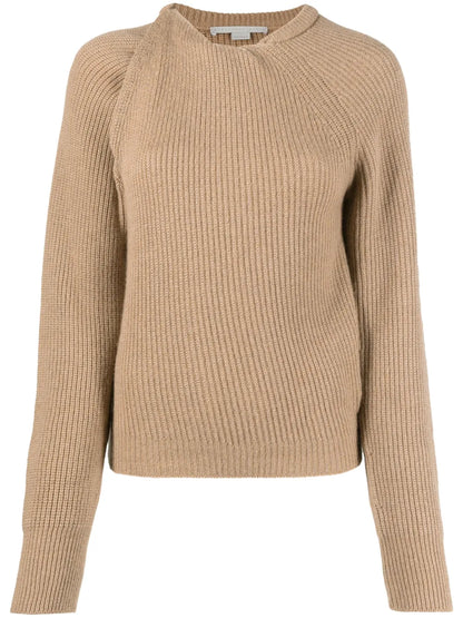 Knot-Detail Knitted Jumper