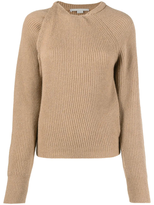 Knot-Detail Knitted Jumper