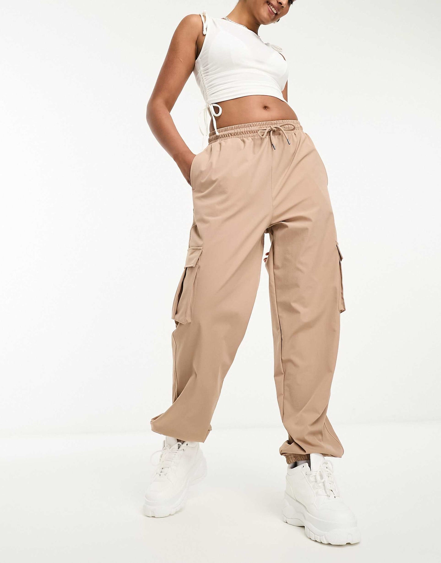 Cargo Trousers With Pocket Details