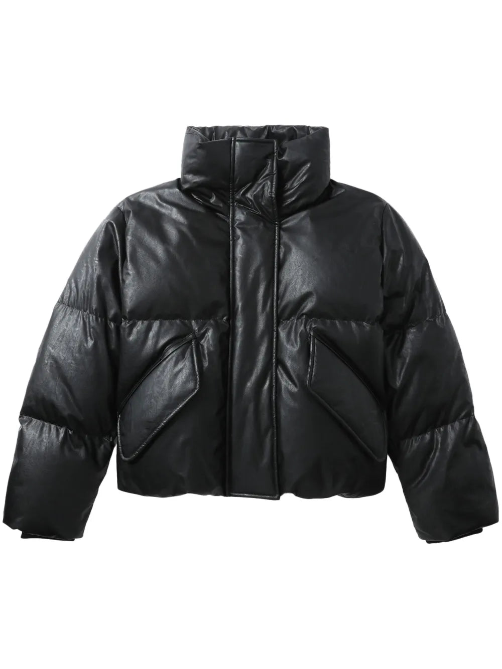 Numbers-Motif Padded Jacket