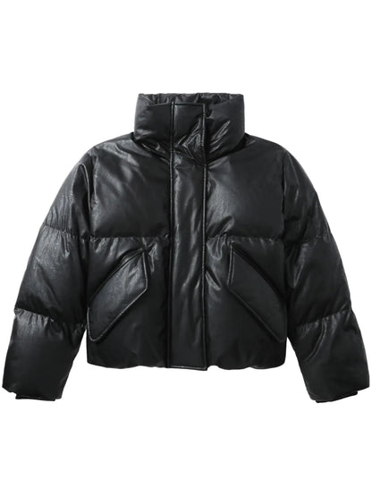 Numbers-Motif Padded Jacket