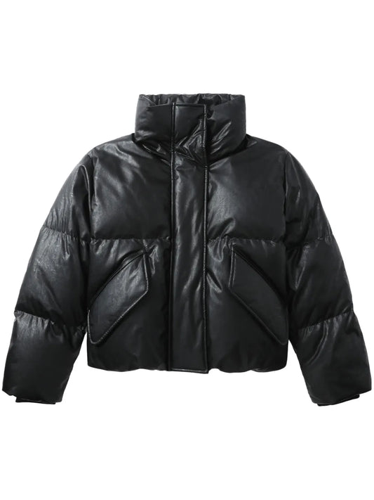 Numbers-Motif Padded Jacket